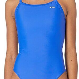 TYR Women's Tyreco Solid Diamondback Swimsuit Royal